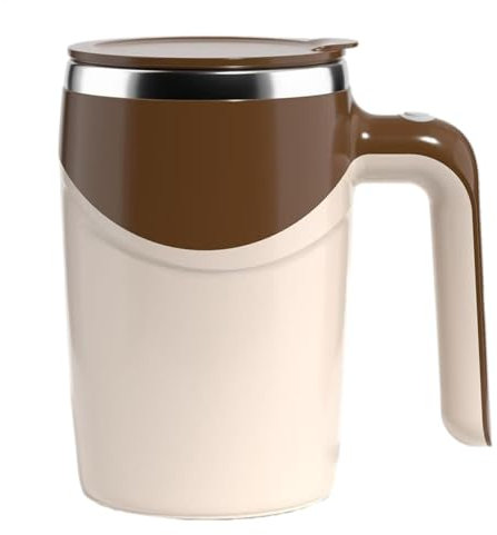 Bicchiere da caffè con miscelazione automatica, tazza magnetica automatica, leggera, robusta, 8,5 x 7 x 14,8 cm, per latte, cacao