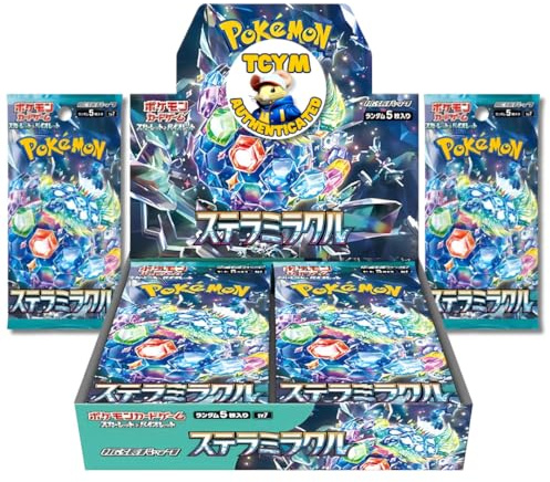Stellar Crown Stellar Miracle Japanese Booster Box | That Chunky Yellow Mouse Authenticated | Pokemon Stellar Crown | Japanese Pokemon Cards | 30 Booster Packs