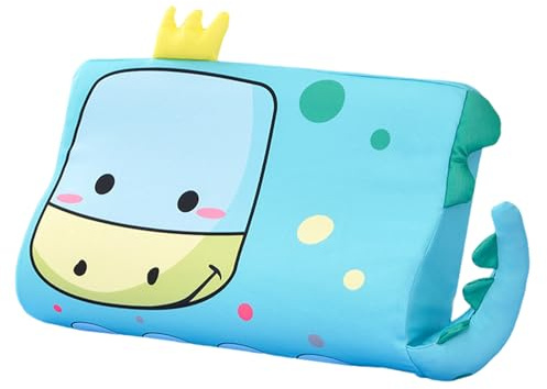 Lpoppcx Almohada Infantil Transpirable, Almohada para Cuna De Bebé, Cojín Ergonómico con Patrón de Animales de Dibujos Animados para Sofá, Viaje, Hogar, Escuela, Cuna y
