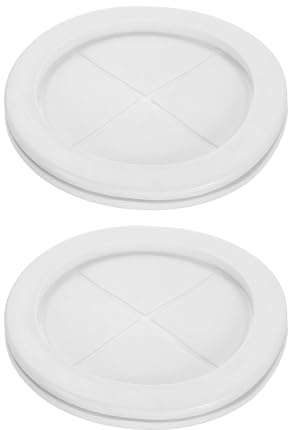 QUARKZMAN 2Pcs Passacavi In Gomma 3-1/8 (80mm) Foro Di Trapano, 2-3/4 (70mm) ID Guarnizione Anello Doppia Faccia Per Protezione Cavi Firewall, Bianco