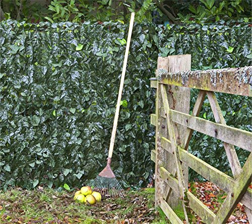 Papillon Artificial Ivy Plastic Hedge Garden Fence Screening Roll Privacy Border Wind/Sun Protection 3m x 1.5m (9ft 10in x 4ft 9n)
