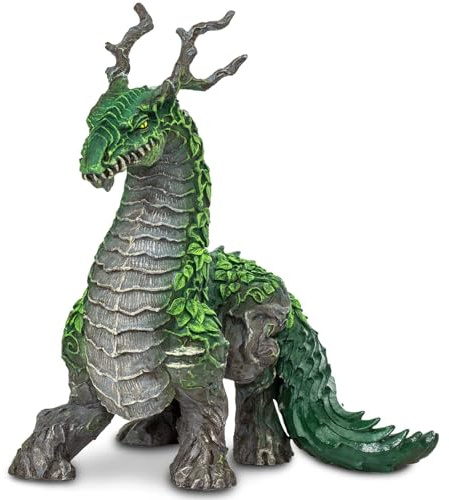 Safari Ltd. Jungle Dragon Figurine - Camouflaged 5 Plastic Model Figure - Fun Mythical Creature Play Toy for Boys, Girls & Kids Ages 4