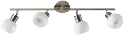 Ceiling Light 'Elaina' dimmable (Modern) in Silver Made of Metal for e.g. Living Room & Dining Room (4 Light Sources, E14) from Lindby | Ceiling lamp, lamp