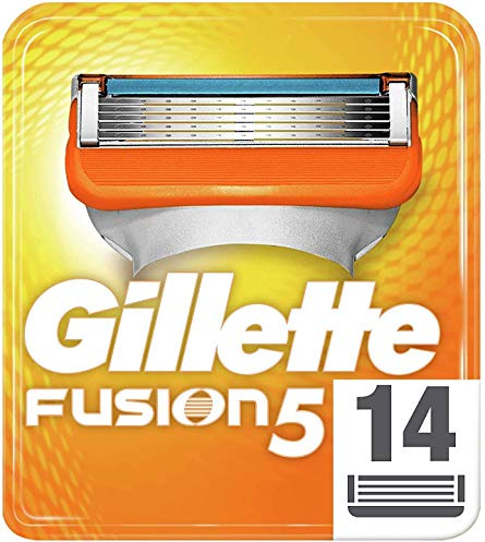 Gillette Fusion 5 Rasierklingen mit Trimmer für Präzision und Gleitbeschichtung, 14 Ersatzklingen