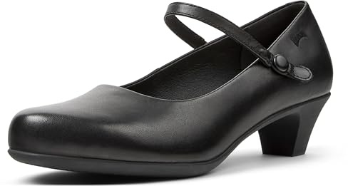 Camper Helena Bajo 20202, Mary Jane Flat, Mujer, Negro 088, 39 EU