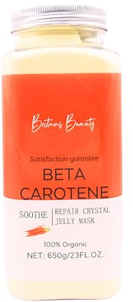 Beta-karoten reparation och lugna gelémask av Storbritanniens skönhet - organisk återfuktande ansiktsbehandling, förbättrar strålning och hudton, 650 g