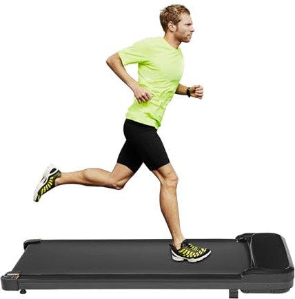 Laufband für Zuhause,1-6km/h Walking Pad Klappbares Elektrisches Laufband mit LCD Display,Fernbedienung und Eingebaute Räder,Keine Montage Erforderlich
