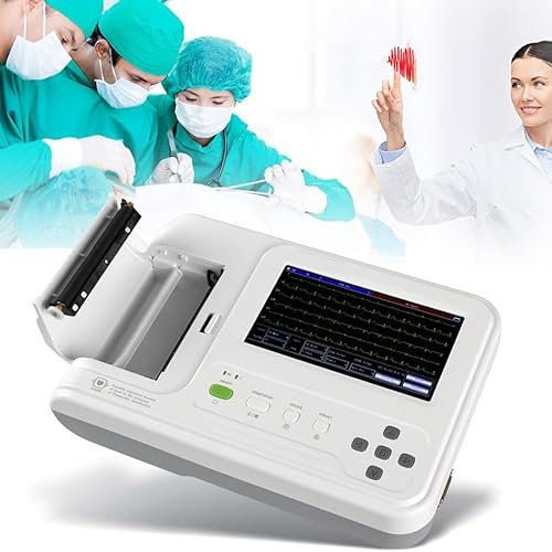 Ekg-Monitor - 7 Lcd Touch, Professionella 12-Avlednings Ekg-Monitorer, Bärbar Hjärtmonitor, Elektrokardiografmaskin, För Hemmabruk