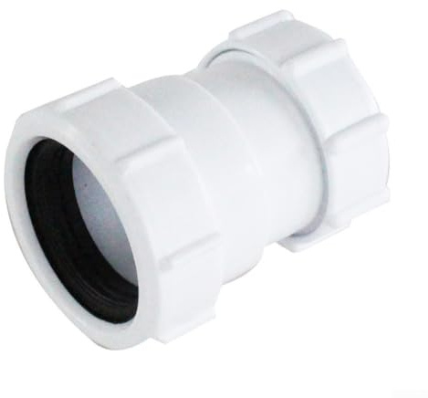 Connettore di prolunga per tubo, 40 mm a 32 mm, riduttore femmina dritto per scarico dei rifiuti, adattatore idraulico, raccordo in PVC per lavabo da bagno