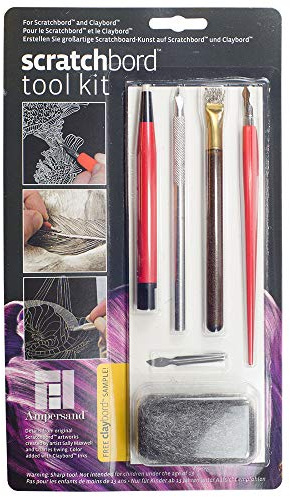 Ampersand Art Supply Scratchbord Artist Tool Kit for Painting & Drawing