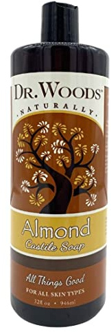 Dr. Woods Pure Castile Soap, Almond, 32 Fluid Ounce