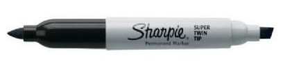 12 PACK SUPER SHARPIE TWIN TIP BLACK Drafting, Engineering, Art (General Catalog)