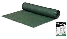 Bradas AS-CO6010025GR Sichtschutz -Windschutz - Staubschutz - Zaunblende, 1,0 x 25 m, dunkelgrün