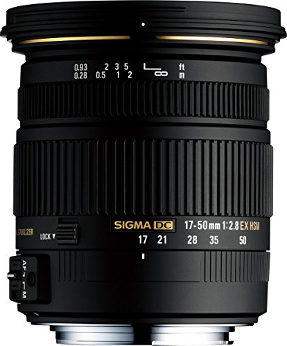 Sigma 17-50mm F/2.8 EX DC OS HSM FLD Large Aperture Standard Zoom Lens for Nikon Digital DSLR Camera - (Renewed)
