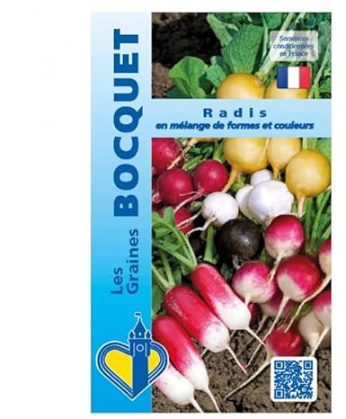 Sachet de graines de Radis en mélange - 10 g - LES GRAINES BOCQUET