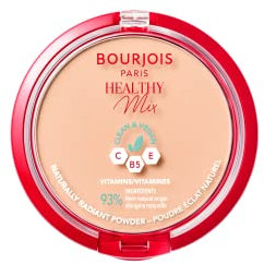 Bourjois Healthy Mix Clean Cipria Compatta - Formula Clean & Vegana - Con Vitamina C, E e B5 - 02 Vanilla, 11g