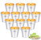 Teelichter im Metalleimer*12 Stück, FePen Citronella Kerze Outdoor, Citronella Teelichter Gegen Mücken, Zitronen kerze Outdoor, Citronella Kerzen Set für Camping, Garten, Hof, Party, Grillen, Balkon