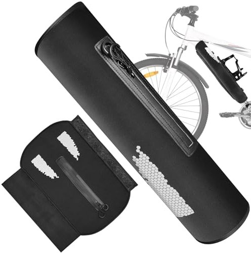 Rigidstone E-bike Akku Schutzhülle Fahrrad für 32-40 CM E-Bike Schutz mit Reflektierend Kältebeständig Universelle Passform Schützt vor Kälte & Schmutz Lebensdauer Akku Verlängern eBike Zubehör