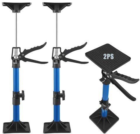 2 Étai Télescopique,Hauteur Réglable,Étai De Soutien,Pince De Porte Rotative 360°,Support À Dégagement Rapide,Maximum 40Kg*2,Étai Porte Télescopique Pour Cadres De Porte,Plafond Montage (30-59cm)