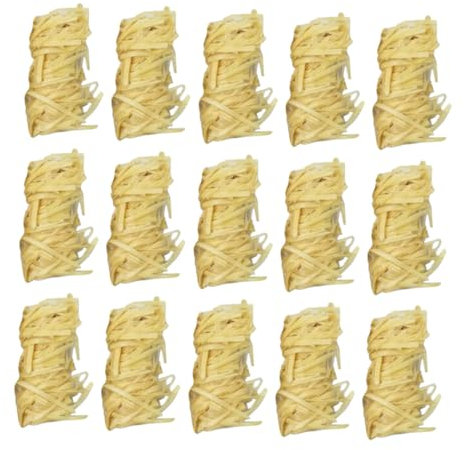 Toyvian 32pièces Allume-feu Naturel Bois pour Cheminée Feux De Camp Et Barbecue pour Camping Et Activités Extérieures