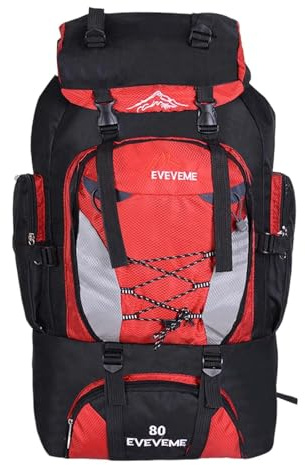 Hiking Backpack 90L Rucksack for Men & Women Waterproof Travelling Large Trekking Bags Outdoor Daypack Hiking BackpackLightweight with Waist Strap Durable Camping Backpack for Outdoor Adventures