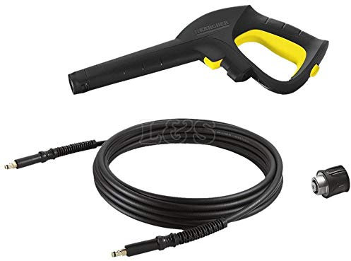 Kurzwaffe und 7,5 m Schlauch, Schnellanschluss, passend für Kärcher K2-K7 Hochdruckreiniger – 2.642-301.0