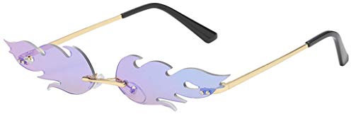 Lazzboy Mann Frauen Unregelmäßige Form Sonnenbrille Brille Vintage Retro Smart Change Semirandless Outdoor-reiten Sport Fahren Polarisierte Schutz Radfahren Skifischen Golf(G)