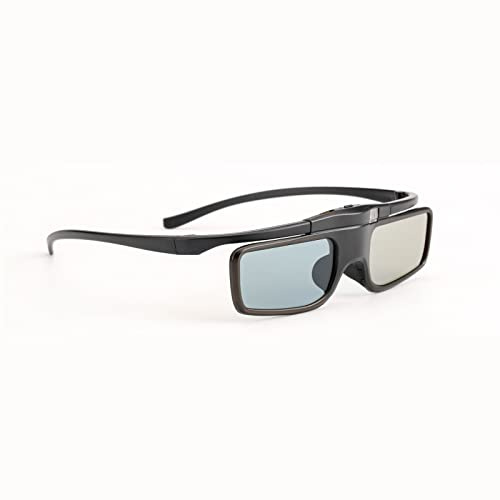 DLP 3D-glasögon, 144Hz Uppladdningsbara 3D Active Shutter-glasögon för De Flesta DLP Link 3D-projektorer, 40 Timmars Kontinuerligt Arbete, 3D-glasögon för XGIMI ZX4 H1 för JMGO G1 G3 X1(WX60)