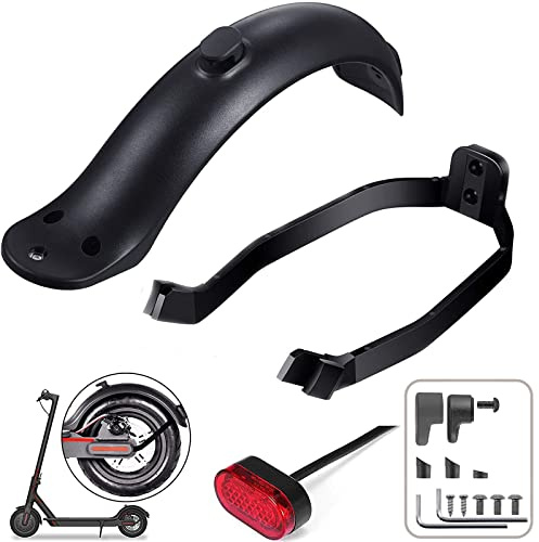 AUHOU Scooter trasero guardabarros scooter eléctrico guardabarros trasero guardabarros trasero para M365 / M365 Pro Scooter Accesorios de repuesto guardabarros trasero con soporte y tornillos