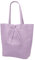 SH Leder ® Kora G266 - Shopper da donna in vera pelle bovina con tasca interna, in diversi colori, 37 x 29 cm, lilla chiaro, s