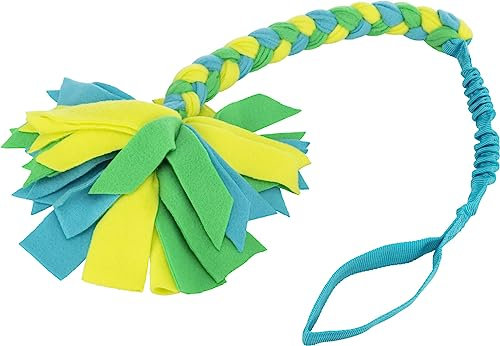 TRIXIE Bungee Tugger - Robustes Hundespielzeug für Zerrspiele aus Fleece - 85 cm, Hunde-Spieltau für kleine und mittelgroße Hunde - 34704