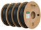 eSUN Upgraded Matte PLA Filament 1.75mm, Matte PLA 3D Drucker Filament, glanzfreie Farbe, mattierte Textur, 1KG pro Spule, 4 Spulen für 3D Drucker, Dunkelschwarz