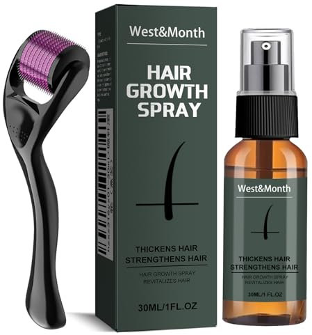 Beard Growth Oil Kit with Beard Roller, Beard Grooming Growth Serum Beard Care for Men, Thickening Stimulate Beard and Hair Growth, Gifts for Men Father (30ml)