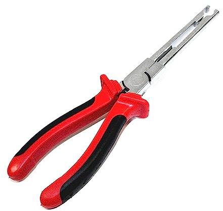 Alicates de conector de bujía incandescente de alta resistencia, longitud de mandíbula larga con asas de agarre suave y restricciones para el pulgar para una extracción segura y fácil