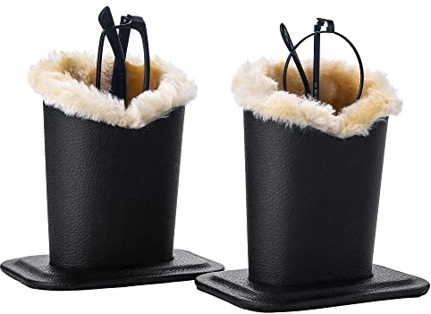 getuse Support de lunettes en cuir synthétique doublé de velours - Étui élégant pour la maison, le bureau, l'école, Noir + noir.