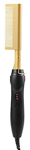 Peowuieu Pettine Caldo Pettine Elettrico Pettine per Capelli Raddrizzatore per Capelli Arricciacapelli Pettine per Capelli Strumenti per Capelli, Spina UE
