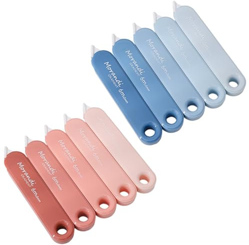 10 STÜCKE White Out Tapes, Tape Roller Sofortige Korrektur Tape Mini Whiteout Tape Set Niedliche Korrekturrollen Ästhetische Schreibwaren für Studenten Büroangestellte Zuhause Schule Schreibwaren Zube