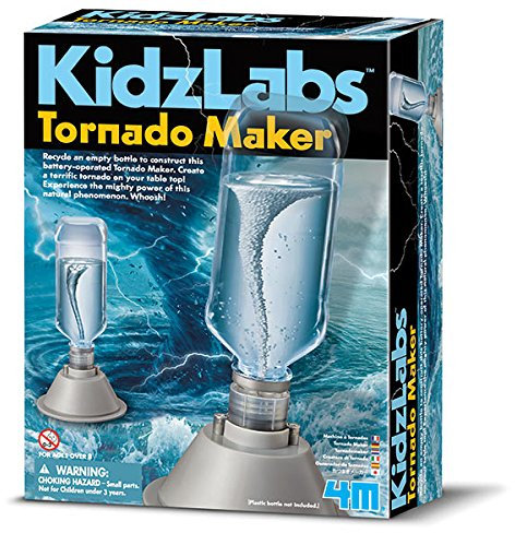 4M KidzLabs Tornado Maker - Bausatz für Kinder ab 5 Jahren - Erschaffe deinen eigenen Flaschen-Tornado - Inspirierendes Wissenschaftsprojekt