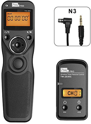 TW-283 N3 Funk Fernauslöser Kabellos Auslöser Fernbedienung Kompatibel für Canon EOS 1D 2D 3D 4D 5D Mark IV III 6D II 7D 40D R5