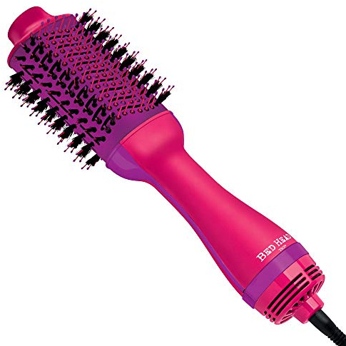 Bed Head One Step Volumizer and Hair Dryer | Dry, Straighten, Texture, Style in One Step (Pink)