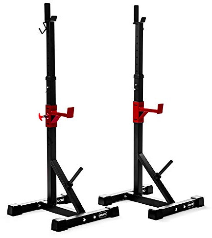 VIAVITO ST1000 Adjustable Squat Stands with Barbell Spotter Catchers