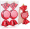 Aoriher 7.6 Large Christmas Candy Cane Ornaments Hanging Glitter Large Christmas Tree Candy Peppermint Ornaments with Golden Ropes for Xmas Party Decorations(Red,2 Pcs)