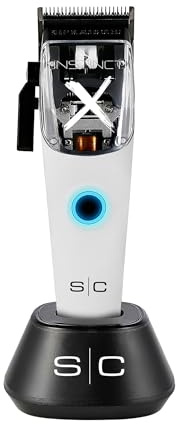 Stylecraft Instinct-X Cordless Hair Clipper Professional Vector Motor with Intuitive Torque Control, 3 Modular Lids