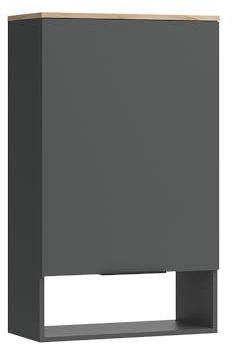 Vicco Hängeschrank Wido, Regal mit Türen, Anthrazit/Sonoma, mit Tür