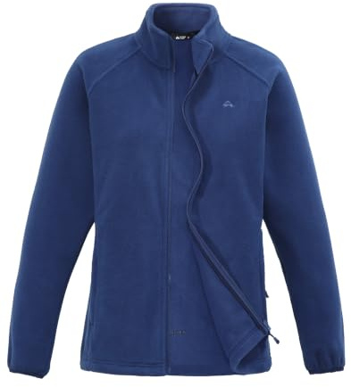 Pioneer Camp Veste polaire légère pour femme - Fermeture éclair - Col montant - Veste chaude pour l'hiver - Veste de survêtement antistatique avec poches