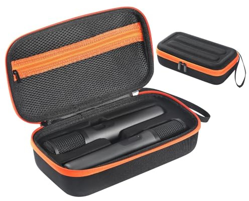 Estuche de almacenamiento de micrófono, bolsa de viaje rígida para J-BL partybo-x micrófono inalámbrico y accesorios, caja de almacenamiento de micrófono, bolsa de cable Dj, fundas y bolsas para