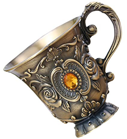 Alipis Copa de Vino Retro Mini de Aleación de Zinc para Fiesta