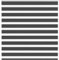 vidaXL Zebrarollo Schwarz 140x150 cm Stoffbreite 135,9 cm Polyester, Zebra-Rollo, Doppelrollo, Zebra-Jalousie für Fenster, Doppelrollo, Zebra-Rollo