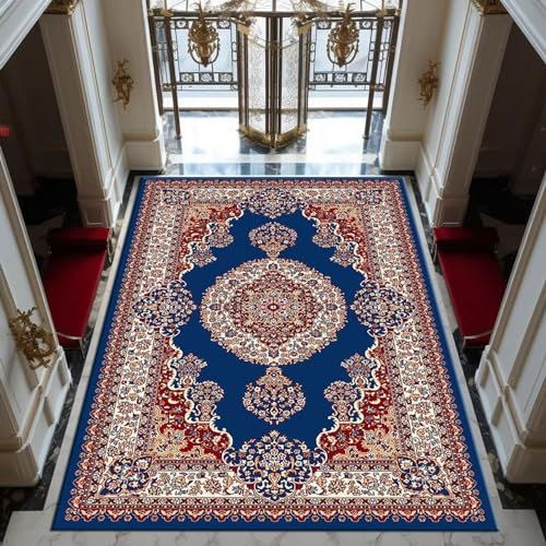 SBJKLYRN Carpeting Colourful Patchwork Vintage Design Soft Touch Rug Anti-Slip Living Room Rugs Washable Anti Slip Extra Large Soft Rug Home Decoration(Pattern 09,50 * 80cm)