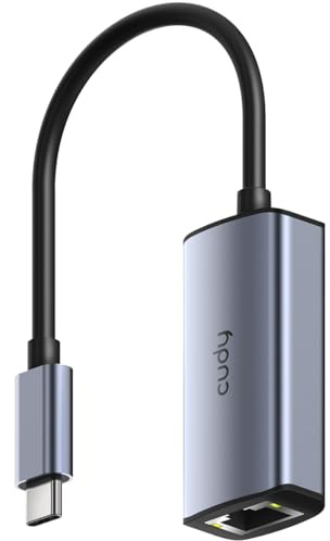 Cudy USB-C auf 2,5 Gbit/s Ethernet-Adapter, kabelgebundener Netzwerkadapter, Aluminium RJ45 2500 Mbps Thunderbolt LAN-Adapter, kompatibel mit MacBook, iPhone 15/16, Steam Deck, Switch, UE25C